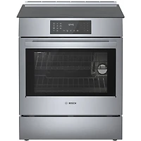 Boîte ouverte - Cuisinière à induction encastrable à convection véritable 4,6 pi³ 30 po de Bosch (HII8057C) - Inox - Endommagé