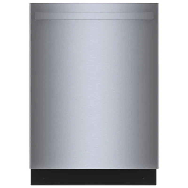 Boîte ouverte - Lave-vaisselle encastrable 24 po 46 dB avec troisième panier de Bosch (SHX5AEM5N) - Inox - Endommagé