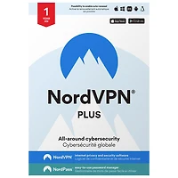 NordVPN Plus (PC/Mac) - 6 appareils - 1 an