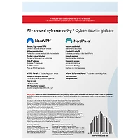 NordVPN Plus (PC/Mac) - 6 appareils - 1 an