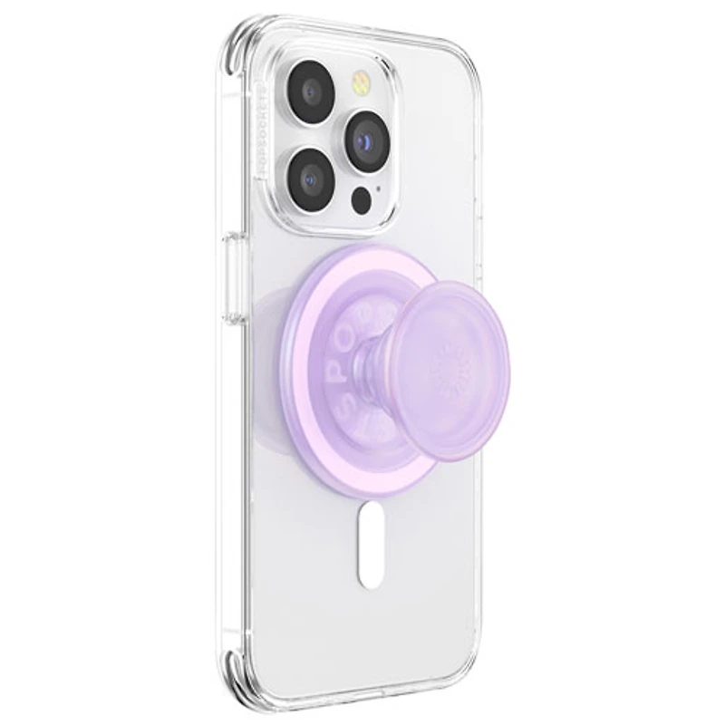 Prise ronde PopGrip MagSafe avec anneau adaptateur - Transparent opalescent