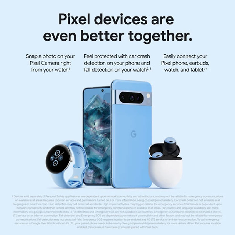 Pixel 8 Pro de 128 Go de Google avec Freedom Mobile - Porcelaine - Paiement Balance mensuel