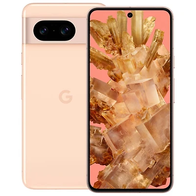 Pixel 8 de 256 Go de Google avec Freedom Mobile - Rose - Paiement Balance mensuel