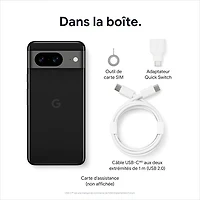 Pixel 8 de 256 Go de Google avec Freedom Mobile - Rose - Paiement Balance mensuel