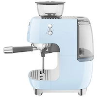 Machine à espresso manuelle de Smeg avec mousseur et moulin à caf