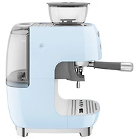 Machine à espresso manuelle de Smeg avec mousseur et moulin à caf