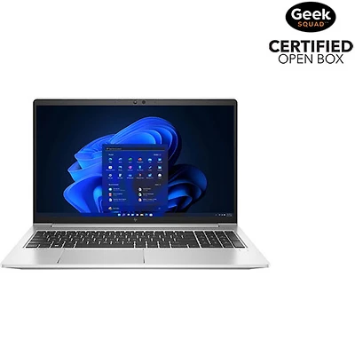 Boîte ouverte - Portable professionnel de 15,6 po EliteBook 650 G9 de HP (Core i5 1235U d'Intel/SSD 256 Go/RAM 16 Go/Windows 10)