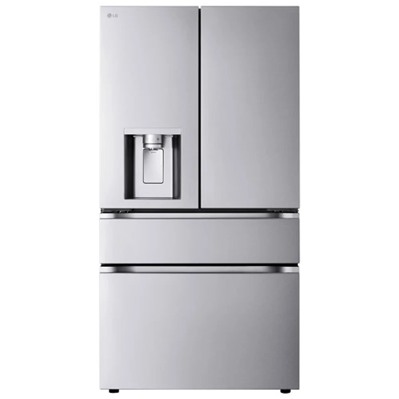 Réfrigérateur à deux portes de 28,6 pi³ et 36 po avec distributeur d'eau et de glaçons de LG (LF29S8330S) - Inox résistant aux taches