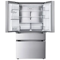 Réfrigérateur à deux portes de 28,6 pi³ et 36 po avec distributeur d'eau et de glaçons de LG (LF29S8330S) - Inox résistant aux taches