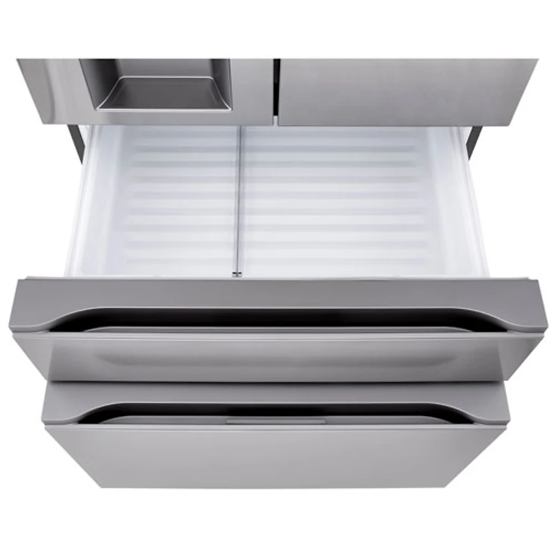 Réfrigérateur à deux portes de 28,6 pi³ et 36 po avec distributeur d'eau et de glaçons de LG (LF29S8330S) - Inox résistant aux taches