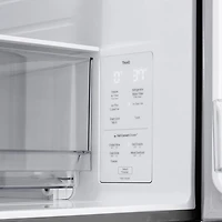 Réfrigérateur à deux portes de 28,6 pi³ et 36 po avec distributeur d'eau et de glaçons de LG (LF29S8330S) - Inox résistant aux taches