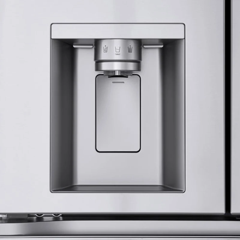 Réfrigérateur à deux portes de 28,6 pi³ et 36 po avec distributeur d'eau et de glaçons de LG (LF29S8330S) - Inox résistant aux taches