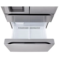Réfrigérateur à deux portes de 28,6 pi³ et 36 po avec distributeur d'eau et de glaçons de LG (LF29S8330S) - Inox résistant aux taches