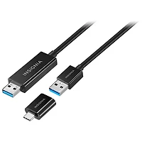 Câble USB-C vers C 3.0 de 1,83 m (6 pi) d'Insignia avec adaptateur USB-C (NS-PCK336C-C)