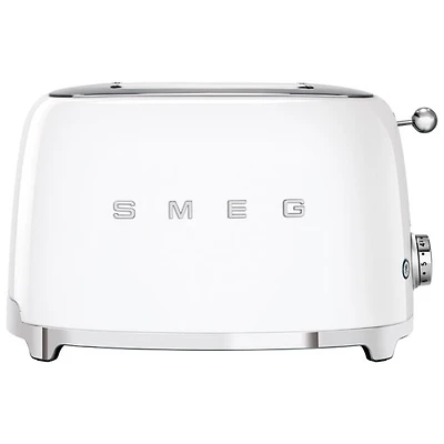 Grille-pain rétro style années 50 de Smeg - 2 fentes - Blanc