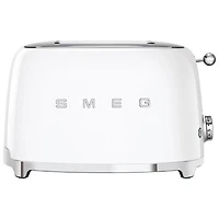 Grille-pain rétro style années 50 de Smeg - 2 fentes - Blanc