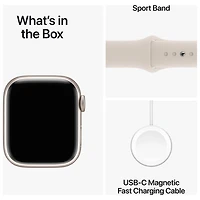Apple Watch Series 9 (GPS + Cellular) avec boîtier de mm en aluminium comète et bracelet sport comète par TELUS - Petit/Moyen