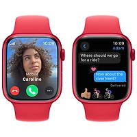 Apple Watch Series 9 (GPS + Cellular) avec boîtier de mm en aluminium (PRODUCT)RED et bracelet sport (PRODUCT)RED par Rogers - Moyen/Grand