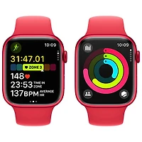 Rogers Apple Watch Series 9 (GPS + Cellular) 45mm (PRODUCT)RED Aluminum Case w/ (PRODUCT)RED Sport Band - M