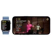 Apple Watch Series 9 (GPS + Cellular) avec boîtier de 41 mm en acier inoxydable graphite et bracelet milanais en acier inoxydable graphite par TELUS - Petit - Financement mensuel