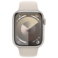 Apple Watch Series 9 (GPS + Cellular) avec boîtier de 45 mm en aluminium comète et bracelet sport comète par Freedom Mobile - Moyen/Grand - Paiement Balance mensuel