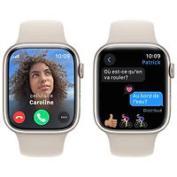 Apple Watch Series 9 (GPS + Cellular) avec boîtier de 45 mm en aluminium comète et bracelet sport comète par Freedom Mobile - Moyen/Grand - Paiement Balance mensuel