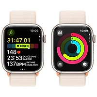 Virgin Plus Apple Watch Series 9 (GPS + Cellular) 45mm Starlight Aluminium Case w/Starlight Sport Loop - S - Monthly Financing