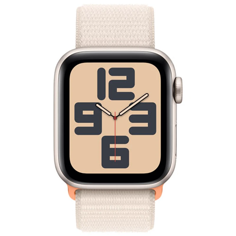 Apple Watch SE (GPS + Cellular) avec boîtier de mm en aluminium comète et bracelet sport comète par Rogers