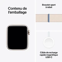Apple Watch SE (GPS + Cellular) avec boîtier de mm en aluminium comète et bracelet sport comète par TELUS