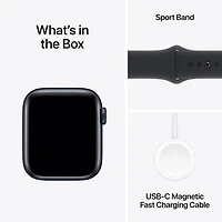 Apple Watch SE (GPS + Cellular) avec boîtier de mm en aluminium minuit et bracelet sport minuit par TELUS - Petit/Moyen
