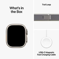 Rogers Apple Watch Ultra 2 (GPS + Cellular) 49mm Titanium Case w/Green Grey Trail Loop - M