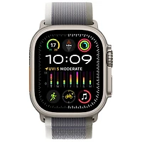 TELUS Apple Watch Ultra 2 (GPS + Cellular) 49mm Titanium Case w/Green Grey Trail Loop - M