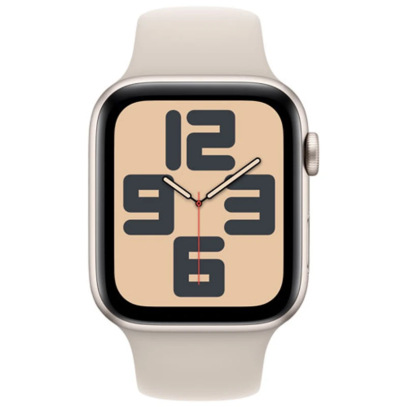 Apple Watch SE (GPS + Cellular) avec boîtier de 44 mm en aluminium comète et bracelet sport comète par Rogers - Moyen - Financement mensuel