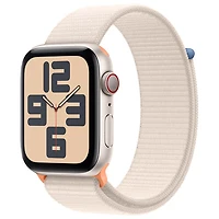 Apple Watch SE (GPS + Cellular) avec boîtier de 44 mm en aluminium comète et bracelet sport comète par TELUS - Financement mensuel