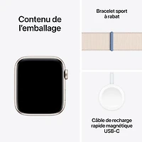 Apple Watch SE (GPS + Cellular) avec boîtier de 44 mm en aluminium comète et bracelet sport comète par TELUS - Financement mensuel