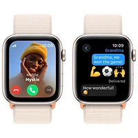 Apple Watch SE (GPS + Cellular) avec boîtier de 44 mm en aluminium comète et bracelet sport comète par TELUS - Financement mensuel