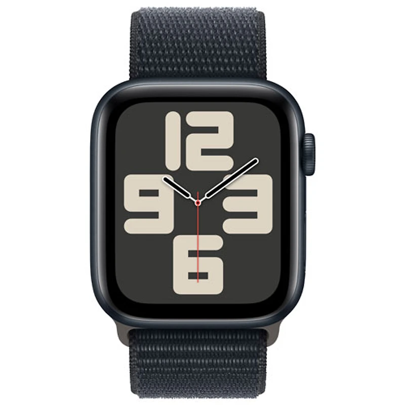 Apple Watch SE (GPS + Cellular) avec boîtier de 44 mm en aluminium minuit et bracelet sport minuit par Rogers - Financement mensuel