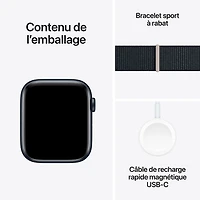 Apple Watch SE (GPS + Cellular) avec boîtier de 44 mm en aluminium minuit et bracelet sport minuit par Rogers - Financement mensuel