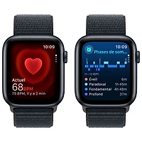 Apple Watch SE (GPS + Cellular) avec boîtier de 44 mm en aluminium minuit et bracelet sport minuit par Rogers - Financement mensuel