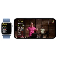 Rogers Apple Watch Series 9 (GPS + Cellular) 45mm Pink Aluminum Case w/Light Pink Sport Loop - Monthly Financing