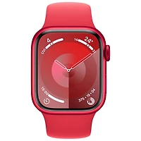 Apple Watch Series 9 (GPS + Cellular) avec boîtier de 41 mm en aluminium (PRODUCT)RED et bracelet sport (PRODUCT)RED par Rogers - Moyen/Grand - Financement mensuel