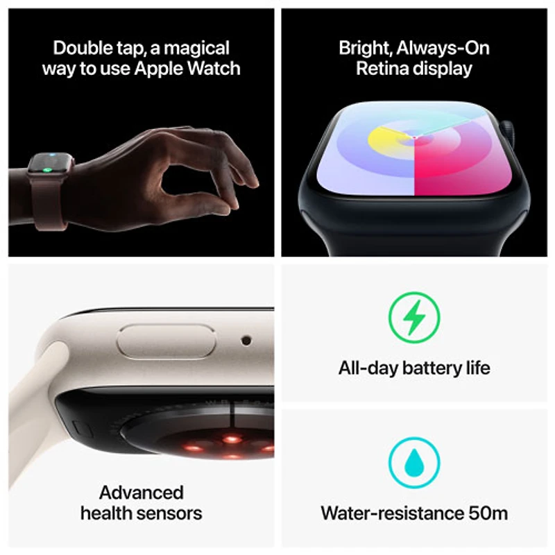 Apple Watch Series 9 41 mm (GPS + Cell) en aluminium (PRODUCT)RED avec bracelet sport (PRODUCT)RED de TELUS - M/G - Financement mensuel