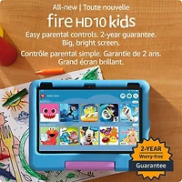 Amazon Fire HD 10 Kids Edition (2023) 10.1" 32GB FireOS Tablet with Kid-Proof Case - Blue