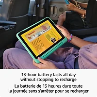 Tablette 10,1 po 32 Go FireOS Fire HD 10 Kids Pro (2023) d'Amazon avec étui à l'épreuve des enfants - Menthe
