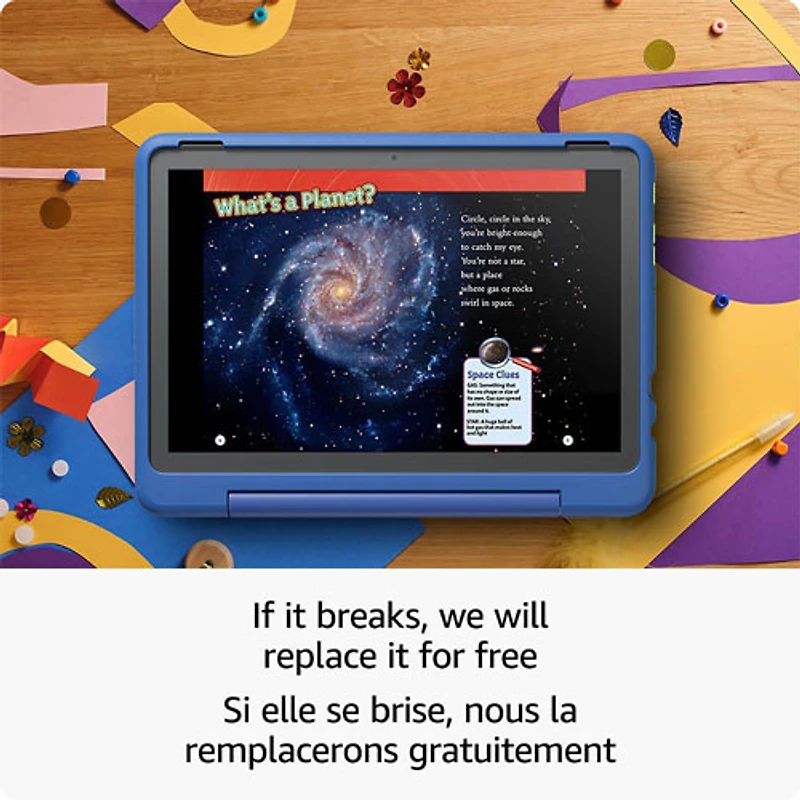 Tablette 10,1 po 32 Go FireOS Fire HD 10 Kids Pro (2023) d'Amazon avec étui à l'épreuve des enfants - Menthe