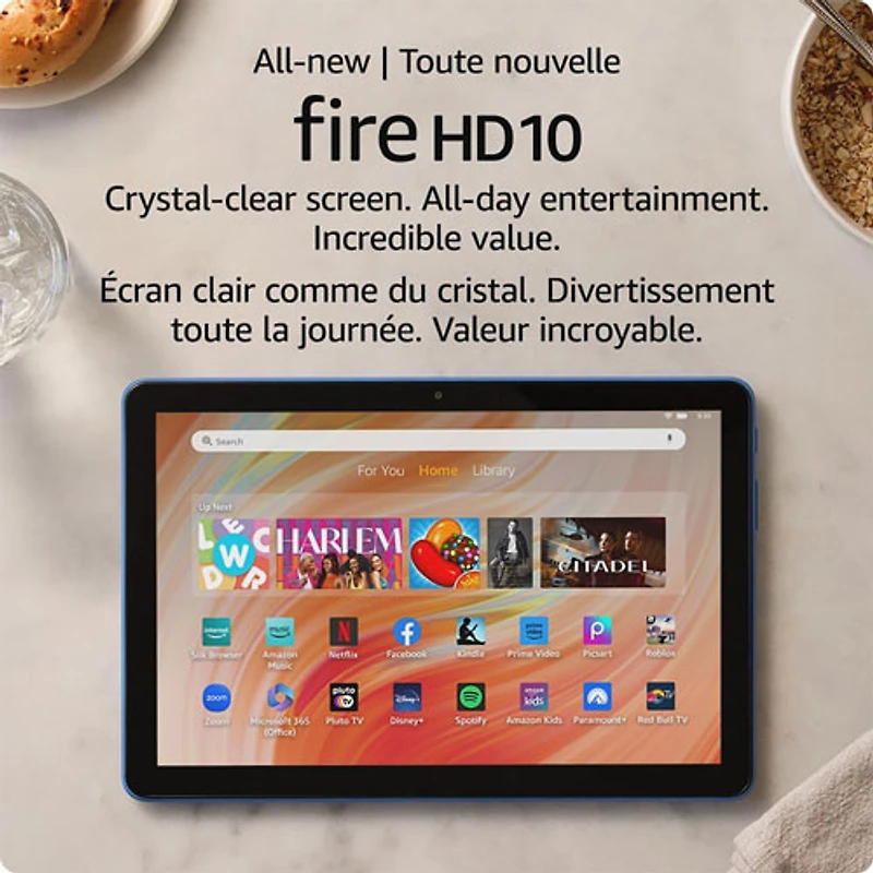 Tablette 10,1 po Go FireOS Fire HD 10 (2023) d'Amazon avec processeur MT8186A