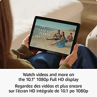 Tablette 10,1 po 32 Go FireOS Fire HD 10 (2023) d'Amazon avec processeur MT8186A - Noir
