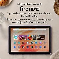 Tablette 10,1 po 32 Go FireOS Fire HD 10 (2023) d'Amazon avec processeur MT8186A - Lilas