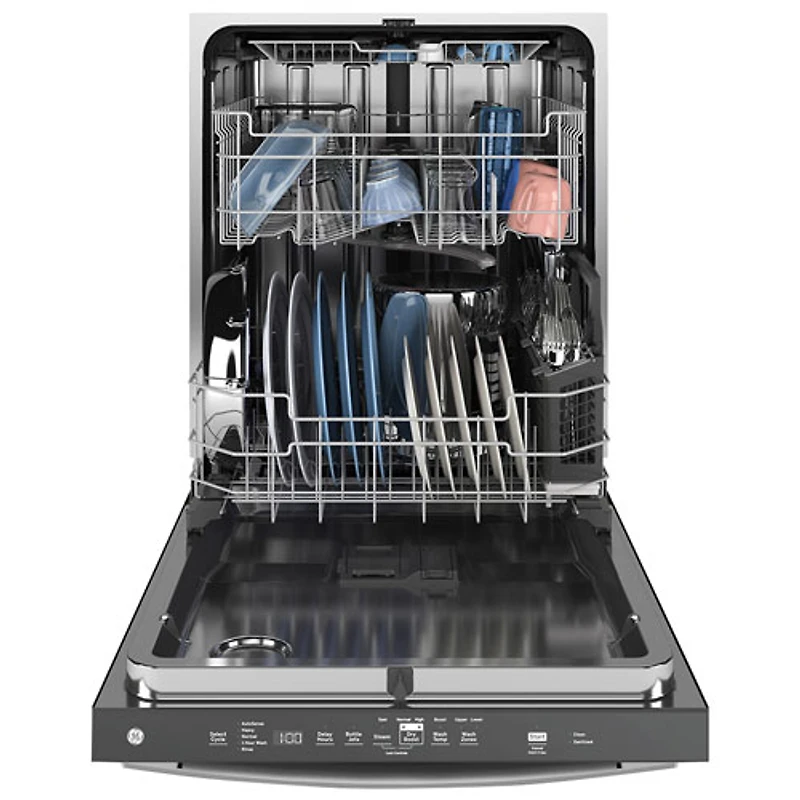 Lave-vaisselle encastrable 24 po 45 dB avec troisième panier de GE (GDT670SYVFS) - Acier inoxydable