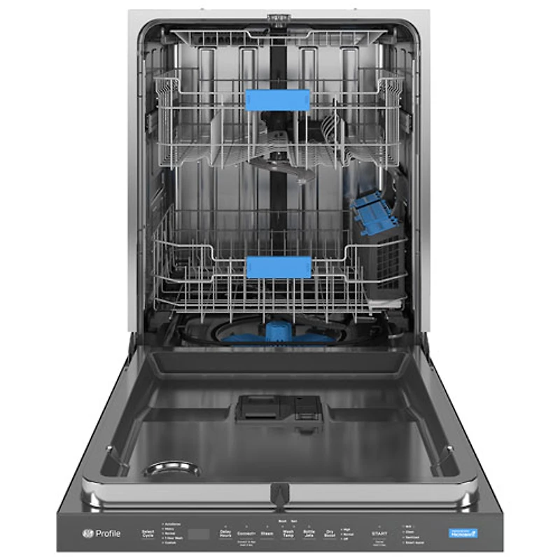 Lave-vaisselle encastrable 24 po 44 dB avec troisième panier Profile de GE (PDP715SYVFS) - Acier inoxydable